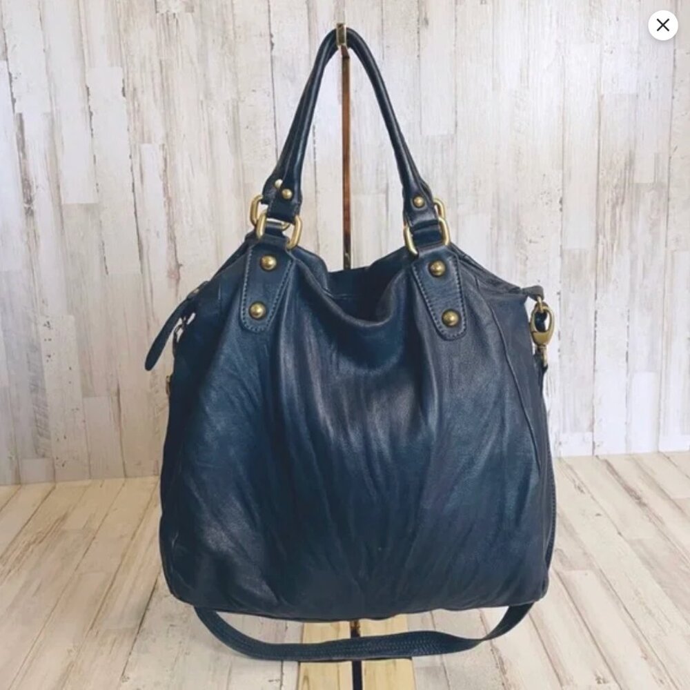 Butter Soft Leather Large Hobo Bag w/ Shoulder Strap